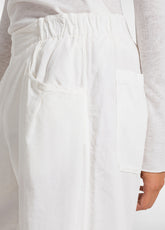 PANTALONE BALLOON VELLUTO MILLE RIGHE BIANCO - Pantaloni | DEHA