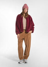 PANTALONE BALLON VELLUTO MILLE RIGHE MARRONE - NUT BROWN | DEHA