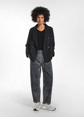 PANTALONI BALLOON STAMPA ANIMALIER DENIM OTHER - LEOPARD DENIM PRINT | DEHA