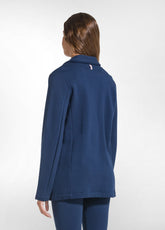 4-BUTTON COTTON FLEECE BLAZER - BLUE - BLU NAVY | DEHA