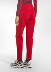PANTALONI SLIM FIT IN PUNTO MILANO ROSSO - FLAME RED | DEHA