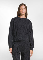 FELPA GIROCOLLO MATELASSE' CON PIEGHE OTHER - DARK GREY | DEHA