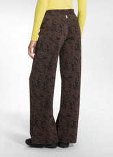 PANTALONI GAMBA DRITTA EFFETTO MATELASSÉ OTHER - DARK BROWN | DEHA
