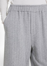 GREY PINSTRIPE BERMUDA SHORTS | DEHA