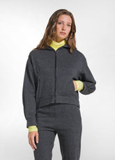 SWEATJACKE MIT FISCHGRÄT-JACQUARD UND LUREX - MEHR - Sweatshirts und Pullover | DEHA