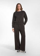 JACQUARD AND LUREX CREWNECK SWEATSHIRT AND PALAZZO PANTS SET - Comfort Sets & Tracksuits | DEHA