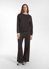 JACQUARD AND LUREX CREWNECK SWEATSHIRT AND PALAZZO PANTS SET - Comfort Sets & Tracksuits | DEHA