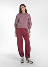 BOAT NECK KNIT TOP AND PUNTO MILANO KNIT TROUSERS SET OTHER - Comfort Sets & Tracksuits | DEHA