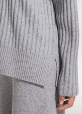 GREY LONG SWEATER AND KNIT TROUSERS SET WITH SEQUINS - Everyday Sets | DEHA