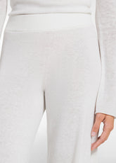 PANTALONI IN LANA LEGGERA BIANCO - SOFT IVORY | DEHA