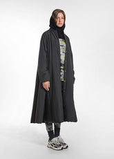 BOMBER LUNGO SVASATO IMBOTTITO NERO - BLACK | DEHA
