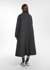 BOMBER LUNGO SVASATO IMBOTTITO NERO - BLACK | DEHA