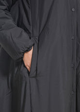 BOMBER LUNGO SVASATO IMBOTTITO NERO - BLACK | DEHA