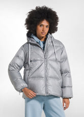 SHORT DOWN JACKET IN GENUINE DOWN - MULTICOLOR - Down jackets | DEHA