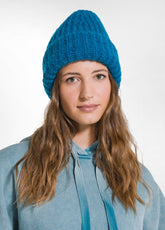 BERRETTO IN ALPACA CON RISVOLTO VERDE - Activewear | DEHA