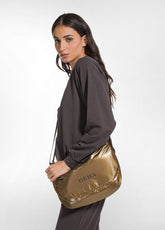 BORSA A SPALLA METALLIZZATA OTHER - BRONZE | DEHA