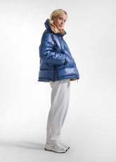 BLAUE JACKE AUS ECHTEN FEDERN - CELESTE | DEHA