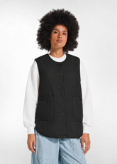 GILET OVERSIZE LEGGERO IMBOTTITO NERO - Giacche e Giubbotti | DEHA