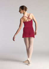 BODY BRETELLINE INCROCIATE ROSSO - ABBIGLIAMENTO DANZA CLASSICA & BALLET | DEHA