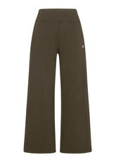 PANTALONE IN FELPA PESANTE GAMBA LARGA MARRONE - Archive Sale | DEHA
