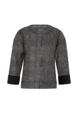 MAGLIA MISTO LANA E SCUBA NERO - Archive Sale | DEHA