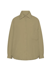 CAMICIA OVERSIZE LEGGERMENTE IMBOTTITA MARRONE - Giacche e Giubbotti | DEHA