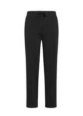PANTALONE DRITTO IN GABARDINE DI MODAL NERO - BLACK | DEHA
