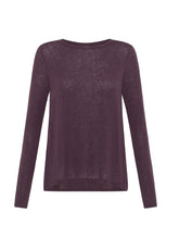 CASHMERE BLEND T-SHIRT - PURPLE - Archive Sale | DEHA