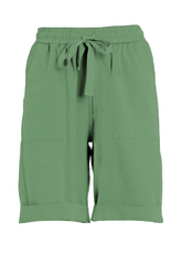 POPLIN BERMUDA SHORTS WITH GREEN DRAWSTRING - Bermuda shorts - Outlet | DEHA