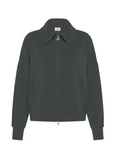 SOFT TOUCH SWEATSHIRT M. REISSVERSCHLUSS - GRAU - LEAD GREY | DEHA