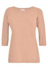 FLAMME' JERSEY 3/4 SLEEVES T-SHIRT - PINK - CORAL PINK | DEHA