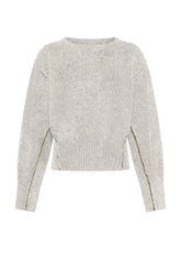 MAGLIONE GIROCOLLO IN MISTO LANA BIANCO - Outlet | DEHA