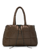 QUILTED SHOPPER BAG - BROWN - Accessories - Outlet | DEHA