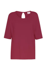 T-SHIRT FLUIDA IN VISCOSA ROSSO - Activewear | DEHA