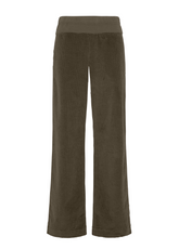 GERADE GESCHNITTENE SAMTHOSE - BRAUN - COFFEE BROWN | DEHA