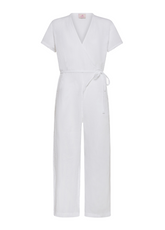 LINEN JUMPSUIT - WHITE - WHITE | DEHA