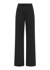 BLACK ORGANIC STRETCH FLEECE SOFT LEG PANTS - DEHA ESSENTIALS | DEHA