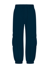 CORDUROY CARGO PANTS - BLUE - NIGHT BLUE | DEHA