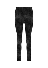 LEGGINGS IN MICROFIBRA STRETCH STAMPATI NERO - Leggings & Pantaloni sportivi - Outlet | DEHA