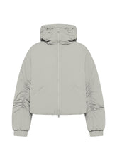 GIUBBOTTO IN NYLON IMBOTTITO CON CAPPUCCIO GRIGIO - ICE GREY | DEHA
