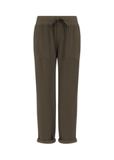 LIGHT CORDUROY DRAWSTRING PANTS - BROWN - COFFEE BROWN | DEHA