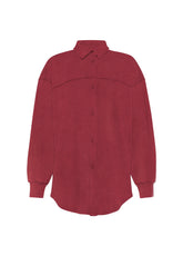 CAMICIA IN FELPA EFFETTO MARMO ROSSO - Archive Sale | DEHA