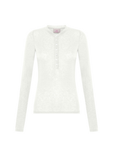 MAGLIETTA SERAFINO MISTO CASHMERE BIANCO - MILK WHITE | DEHA