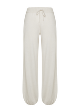 JOGGER DI MAGLIA IN MISTO LANA BIANCO - MILK WHITE | DEHA