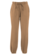 TENCEL JOGGER PANTS - BROWN - AMBER BROWN | DEHA