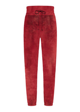 PANTALONE DI PILE CON INSERTI IN SCUBA ARANCIO - RUST ORANGE | DEHA