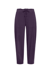PANTALONE BALLOON IN GABARDINE DI MODAL VIOLA - Archive Sale | DEHA