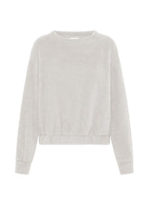 WEISSES SWEATSHIRT MIT RUNDHALSAUSSCHNITT - Strickwaren - Outlet | DEHA
