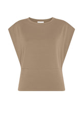 ECOVERO VISKOSE T-SHIRT MIT ÜBERLAPPENDEM SEITENDE - Hemden & Blusen | DEHA