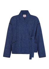 KIMONO IN DENIM CON LEGGERA IMBOTTITURA BLU - BLUE DENIM | DEHA